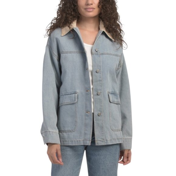 Cali1850 Jackets & Blazers - CALI1850 Maxi Denim Coat